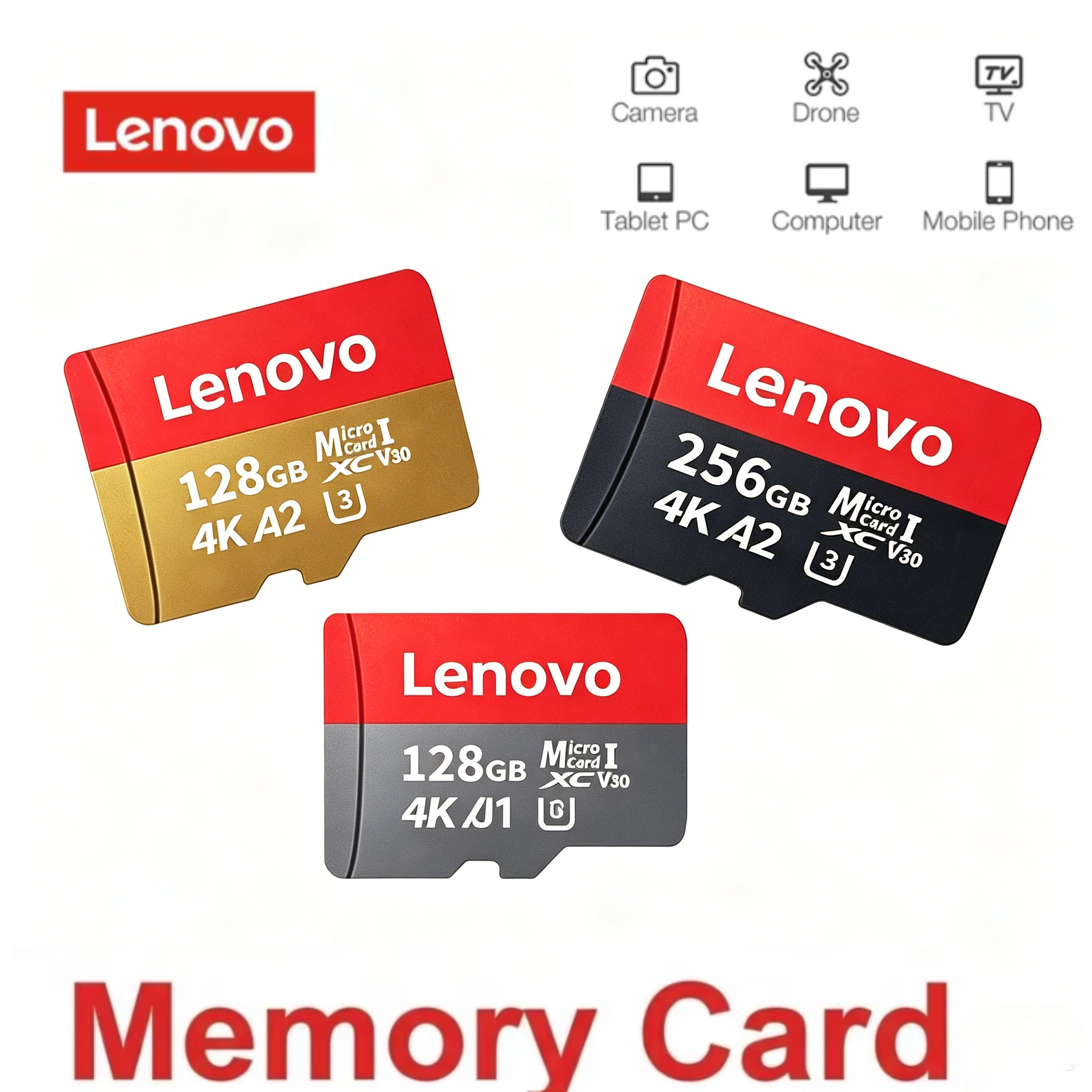 Lenovo 1TB High Speed Cartao De Memoria 256GB 128GB Micro Class 10 TF Flash Card For Phone Tablet UAV Memory Card SD Card
Lenovo 1TB High Speed Cartao De Memoria 256GB 128GB Micro Class 10 TF Flash Card For Phone Tablet UAV Memory Card SD Card