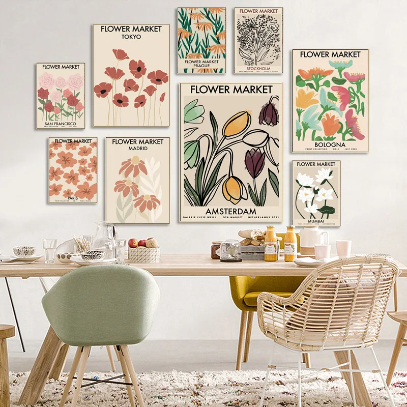 Abstract retro plant flower sofa background decorative painting living room entrance canvas painting
Abstract retro plant flower sofa background decorative painting living room entrance canvas painting