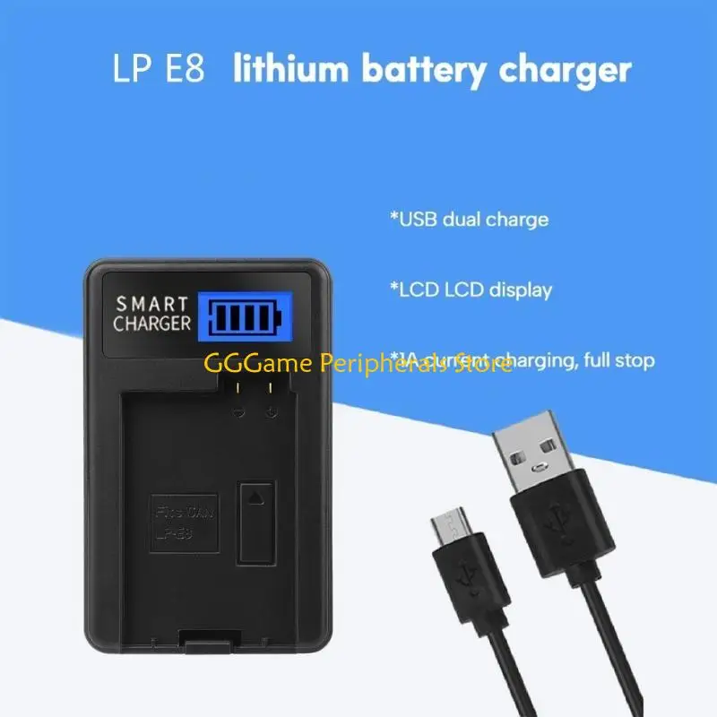 U55B LP-E8 LPE8 E8 USB Battery with LCD Screen Replacement for EOS 550D, 600D, 650D, 700D
U55B LP-E8 LPE8 E8 USB Battery with LCD Screen Replacement for EOS 550D, 600D, 650D, 700D