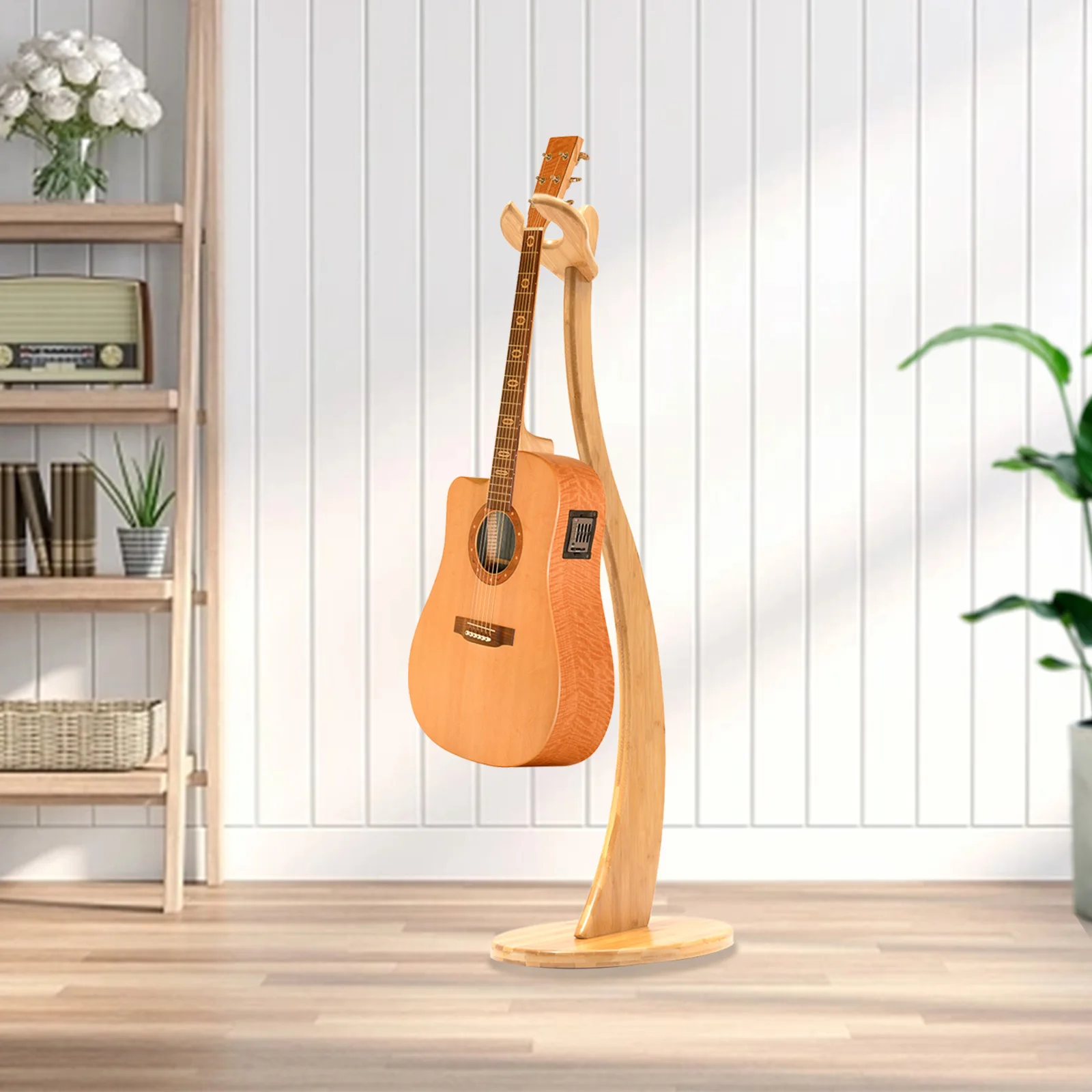 Guitar Stand - Made With Bamboo - For Acoustic, Electric, Classical, Ukulele and Banjos - Non-Slip Pads on Bottom for Stability
Guitar Stand - Made With Bamboo - For Acoustic, Electric, Classical, Ukulele and Banjos - Non-Slip Pads on Bottom for Stability