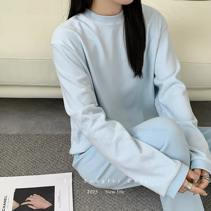Blue Fleece Pajamas Suit Warm Homewear Soft Pijama Mujer Lady Autumn Winter New 2Pcs Pijamas De Mujer Korean Style Loungewear
Blue Fleece Pajamas Suit Warm Homewear Soft Pijama Mujer Lady Autumn Winter New 2Pcs Pijamas De Mujer Korean Style Loungewear