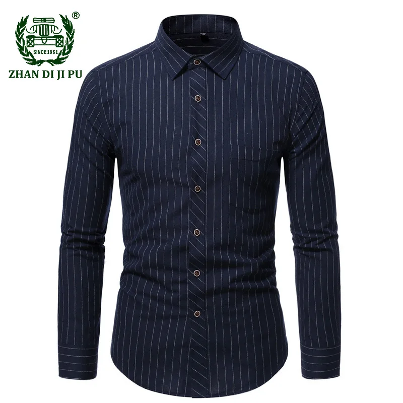 Autumn Mens Striped Shirt Business Casual Loose Breathable Silk Smooth Design Dress Shirts Social Mens Clothing chemises 2023
Autumn Mens Striped Shirt Business Casual Loose Breathable Silk Smooth Design Dress Shirts Social Mens Clothing chemises 2023