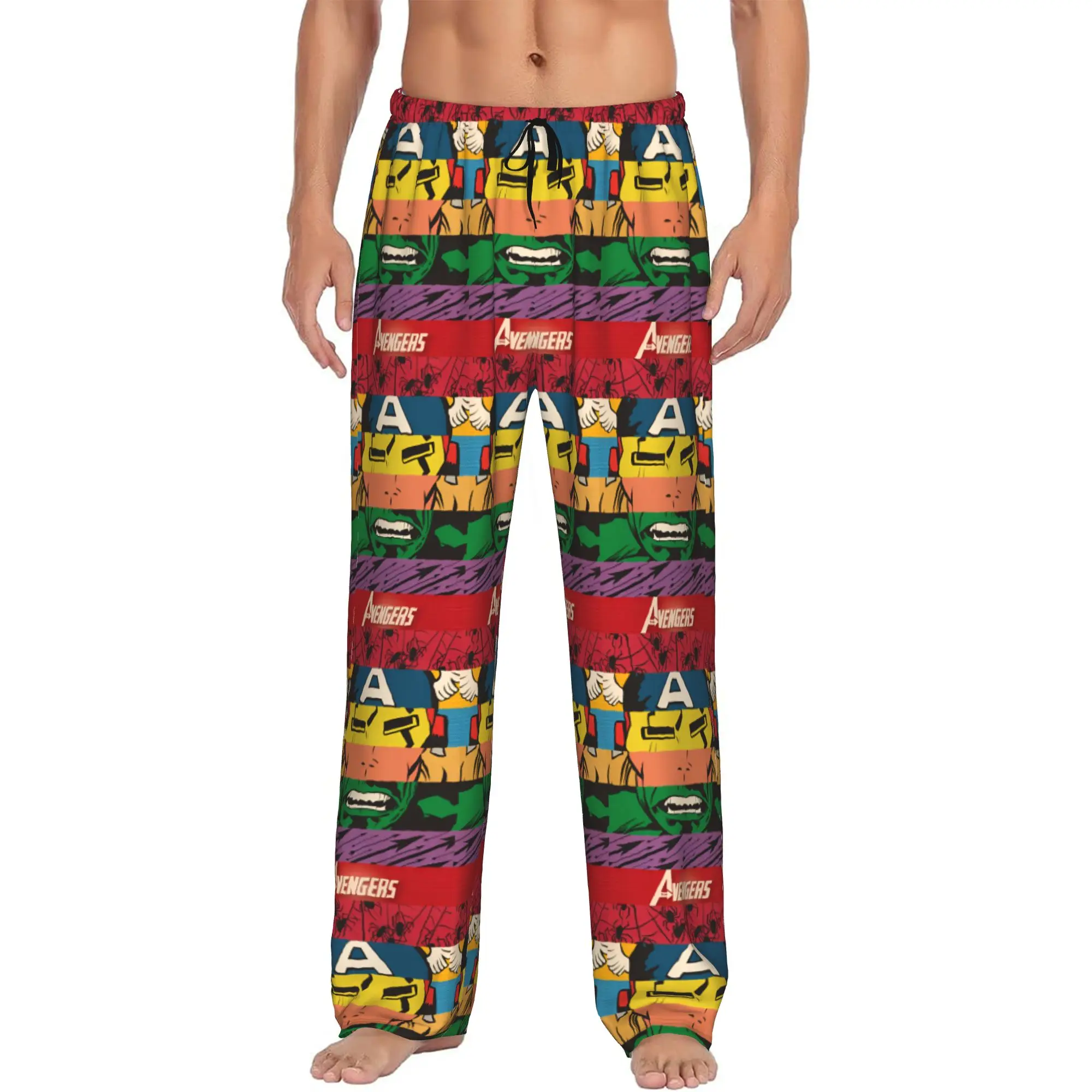 Custom Men's A-Avengers Comic Wallpaper Pajama Pants Print Sleep Sleepwear Bottoms with Pockets
Custom Men's A-Avengers Comic Wallpaper Pajama Pants Print Sleep Sleepwear Bottoms with Pockets