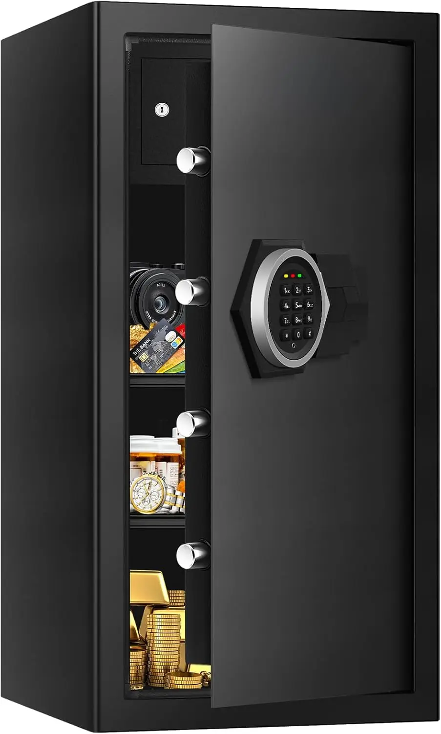 Очень большие домашние сейфы длиной 6,1 куб. фута, огнестойкий, водонепроницаемый, противоугонный цифровой сейф с программируемой клавиатурой и замком 
Очень большие домашние сейфы длиной 6,1 куб. фута, огнестойкий, водонепроницаемый, противоугонный цифровой сейф с программируемой клавиатурой и замком