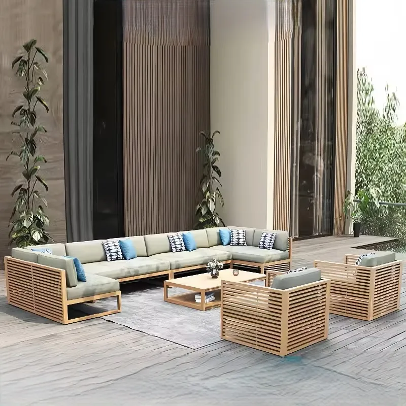 !@Nordic Villa Modern Outdoor Leisure Teak Set Sofa Courtyard Waterproof Anticorrosive Corner Combination Solid Wood
!@Nordic Villa Modern Outdoor Leisure Teak Set Sofa Courtyard Waterproof Anticorrosive Corner Combination Solid Wood
