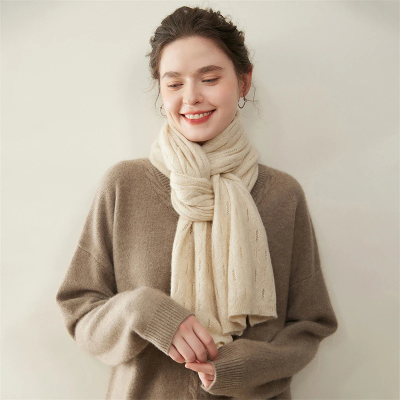 100% cashmere scarf size 170 * 40 for women's autumn and winter outdoor wear, warm knit cashmere scarf shawl
100% cashmere scarf size 170 * 40 for women's autumn and winter outdoor wear, warm knit cashmere scarf shawl