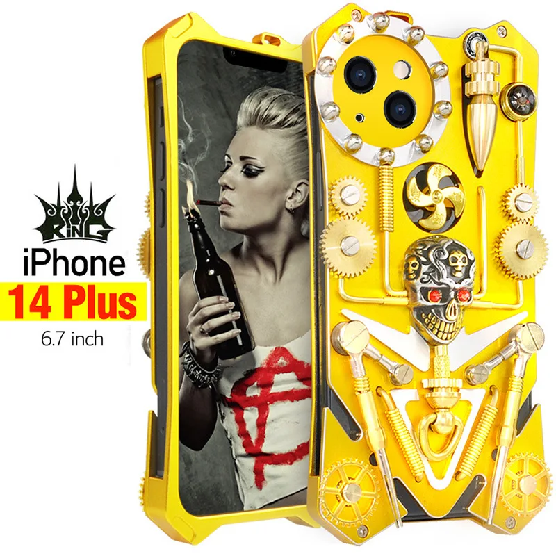 Hyxindy Gear Model for Iphone14plus Metal Phone Case Iphone14promax Drop-Proof Unique Creative iPhone13 and for ip12
Hyxindy Gear Model for Iphone14plus Metal Phone Case Iphone14promax Drop-Proof Unique Creative iPhone13 and for ip12