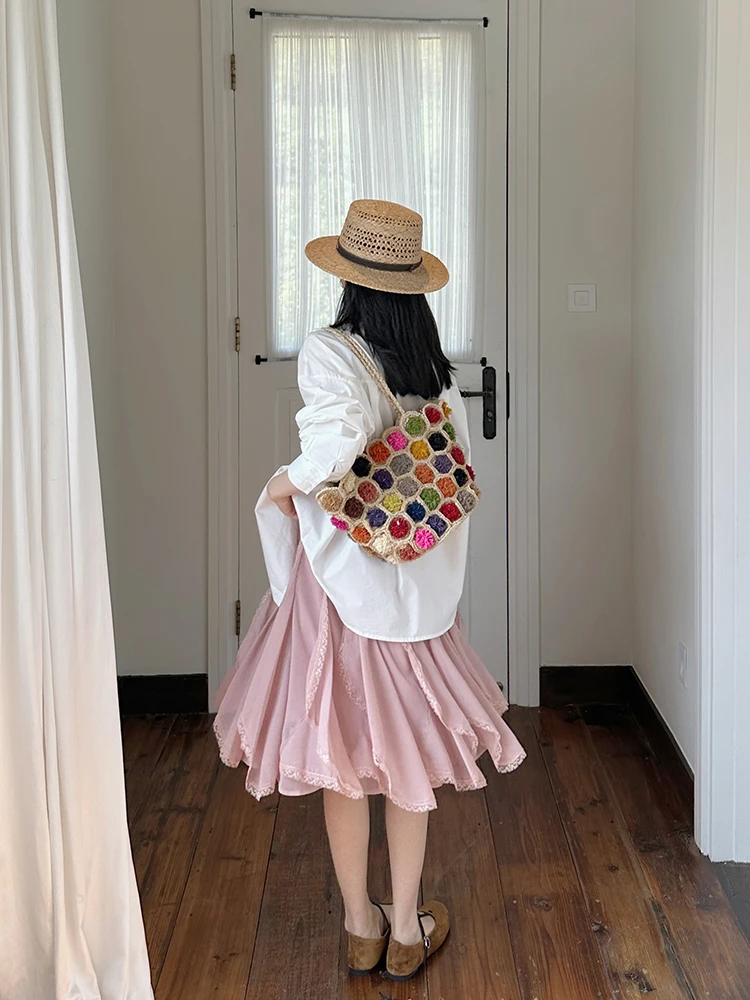 Pink Lace Fish Tail Skirt High Waist Slim A-Line Midi Skirt for Women Summer 2026 Korean Style Elastic Waist Polyester Fiber
Pink Lace Fish Tail Skirt High Waist Slim A-Line Midi Skirt for Women Summer 2026 Korean Style Elastic Waist Polyester Fiber
