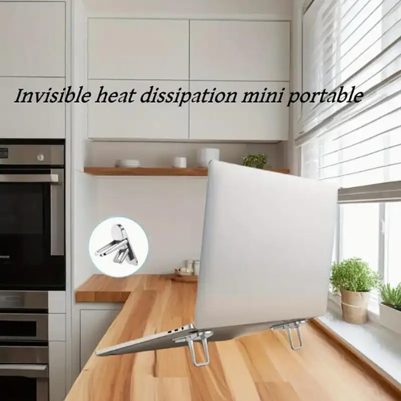 New 2pcs Mini Portable ABS Plastic Laptop Stand Adjustable Angles Foldable Invisible Laptop Cooling Riser for Macbook Notebook
New 2pcs Mini Portable ABS Plastic Laptop Stand Adjustable Angles Foldable Invisible Laptop Cooling Riser for Macbook Notebook