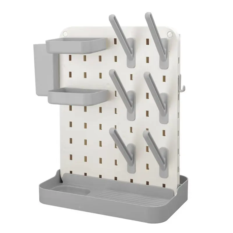 Detachable Baby Bottle Drying Rack with Pegboard, Multifunctional Countertop Organizer for Baby Feeding Supplies
Detachable Baby Bottle Drying Rack with Pegboard, Multifunctional Countertop Organizer for Baby Feeding Supplies