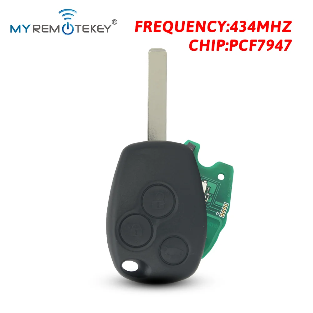 REMTEKEY Remote key 3 button 434mhz VA6 blade PCF7947AT ASK for Renault Clio Kangoo Modus Master Twingo 2006-2012
REMTEKEY Remote key 3 button 434mhz VA6 blade PCF7947AT ASK for Renault Clio Kangoo Modus Master Twingo 2006-2012