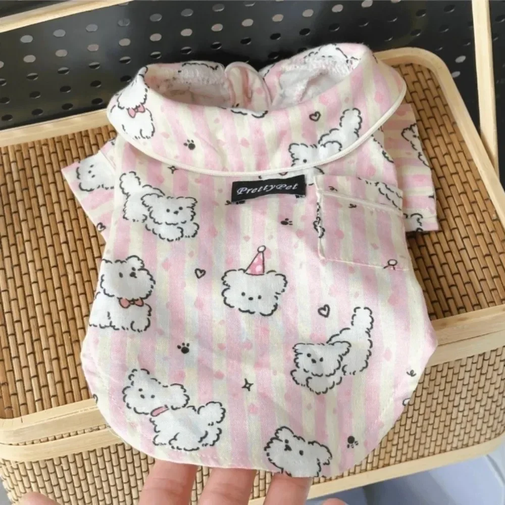 New Cute Puppy Pattern Dog Sleepwear Breathable Anti-Hair Loss Pet Home Clothes Blue Pink Short Sleeve Wear Indoor Wear
New Cute Puppy Pattern Dog Sleepwear Breathable Anti-Hair Loss Pet Home Clothes Blue Pink Short Sleeve Wear Indoor Wear
