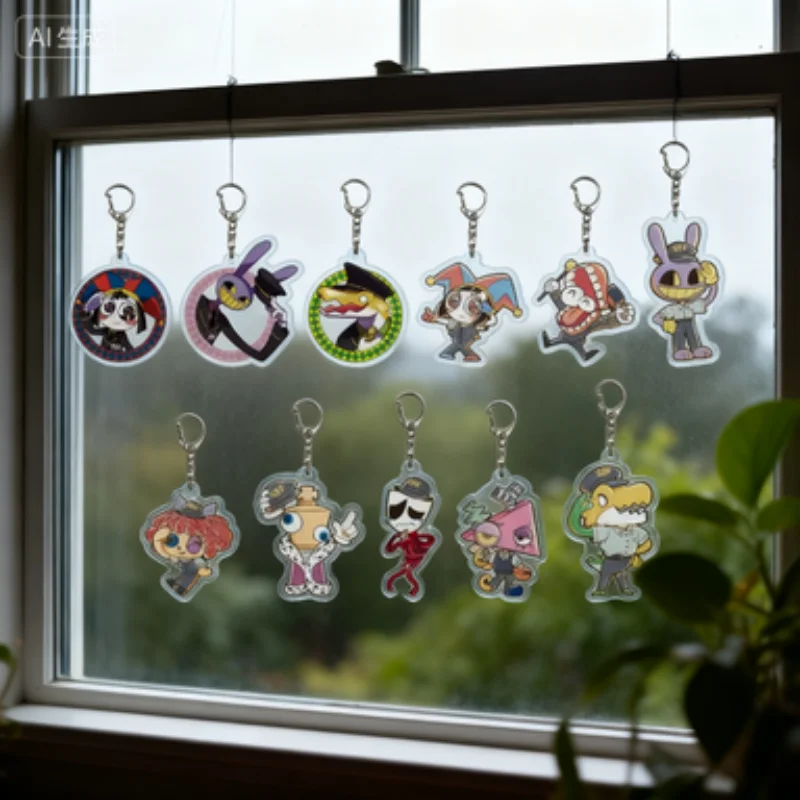 Cartoon Characters Amazing Digital Circus Accessories Cute Bag Charm Backpack Pendant Acrylic key chains Decorative items
Cartoon Characters Amazing Digital Circus Accessories Cute Bag Charm Backpack Pendant Acrylic key chains Decorative items