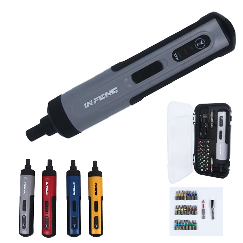 Беспроводные электрические отвертки 3,6 В, набор мини-электрических отверток, перезаряжаемая ручная дрель, многофункциональный инструмент для разборки
Беспроводные электрические отвертки 3,6 В, набор мини-электрических отверток, перезаряжаемая ручная дрель, многофункциональный инструмент для разборки
