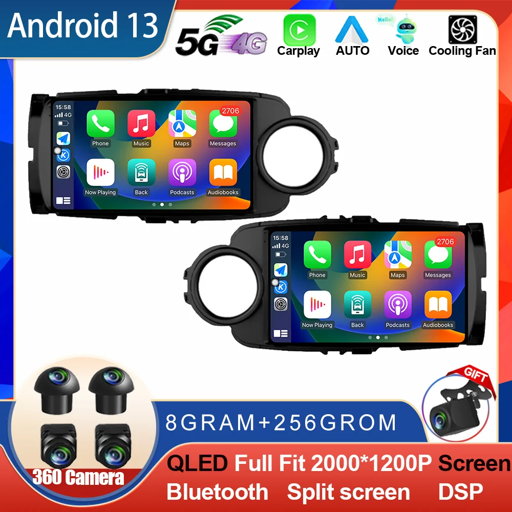 Android 13 Car Radio Autoradio For Toyota Yaris 2012 - 2017 LHD RHD GPS Navigation Multimedia Player Carplay Stereo 2 Din DVD BT
Android 13 Car Radio Autoradio For Toyota Yaris 2012 - 2017 LHD RHD GPS Navigation Multimedia Player Carplay Stereo 2 Din DVD BT
