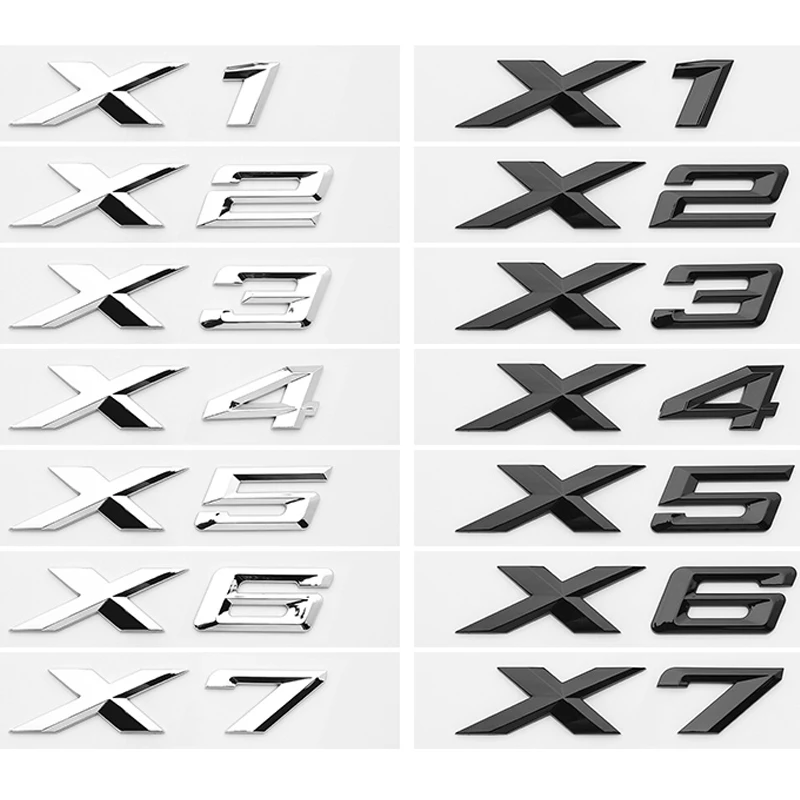 For X1 X2 X3 X4 X5 X6 X7 GT Logo Rear Trunk Emblem Badge 3D ABS Chrome Black Car Sticker Decals Car Styling Accessories
For X1 X2 X3 X4 X5 X6 X7 GT Logo Rear Trunk Emblem Badge 3D ABS Chrome Black Car Sticker Decals Car Styling Accessories