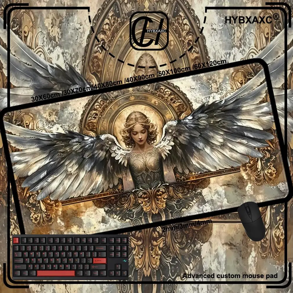 Gorgeous Angel Golden Wings Design Mouse Pad Card Game Mat Large Computer Office HYBXAXC Anti-slip for Card Party Trading Mats
Gorgeous Angel Golden Wings Design Mouse Pad Card Game Mat Large Computer Office HYBXAXC Anti-slip for Card Party Trading Mats