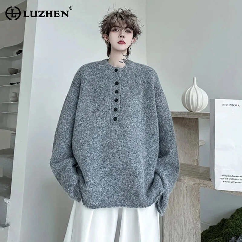 LUZHEN Knitted New Buttoned Round Neck 2025 Pullover Winter Men's Fashion Handsome Solid Color Long Sleeve Sweater Male JY5728
LUZHEN Knitted New Buttoned Round Neck 2025 Pullover Winter Men's Fashion Handsome Solid Color Long Sleeve Sweater Male JY5728