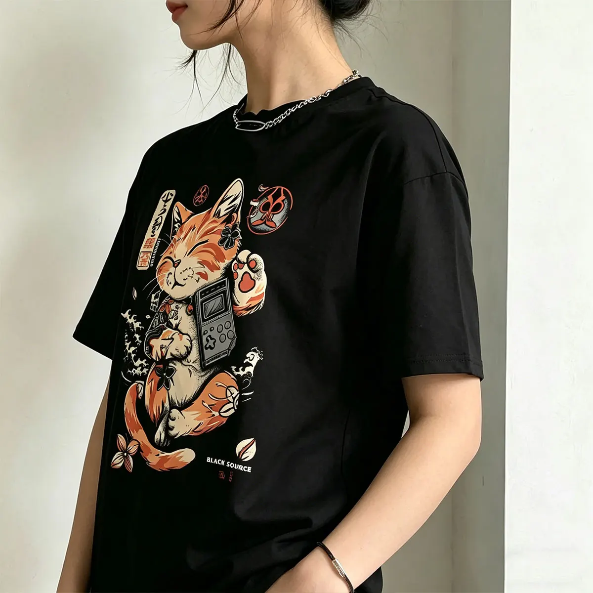 Funny Japanese Cat Graphic T-shirt Summer Men Women Clothing Casual Humor Harajuku T Shirts Unisex Fashion Vintage Streetwear
Funny Japanese Cat Graphic T-shirt Summer Men Women Clothing Casual Humor Harajuku T Shirts Unisex Fashion Vintage Streetwear
