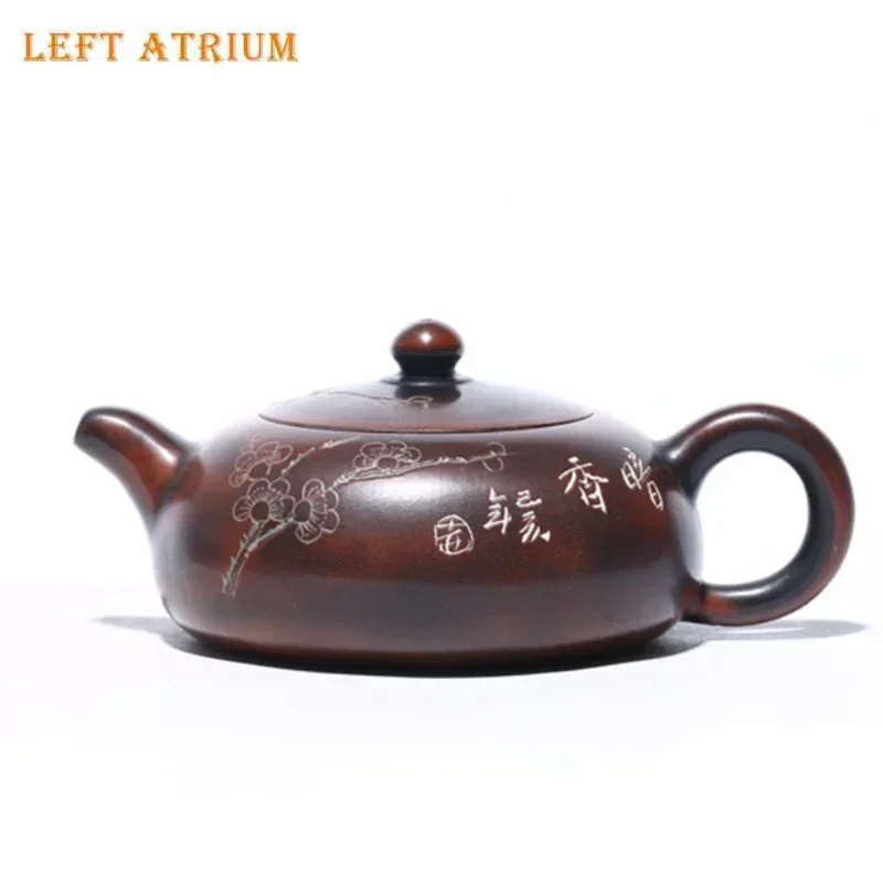 150ml Yixing Purple Clay Teapot Famous Handmade Raw Ore Zisha Tea Pot Chinese Authentic Tea Set Kettle Tea Ceremony Customized
150ml Yixing Purple Clay Teapot Famous Handmade Raw Ore Zisha Tea Pot Chinese Authentic Tea Set Kettle Tea Ceremony Customized