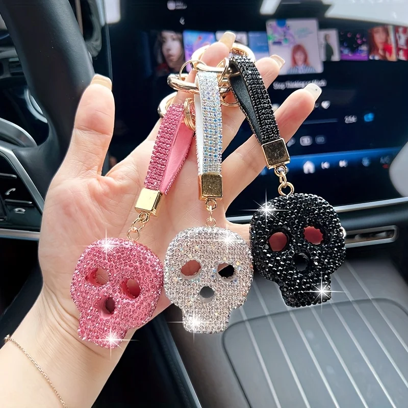 Creative Rhinestone Skull Keychain - Fashion Car Key Pendant and Bag Pendant, a must-have fashion gift for trend lovers
Creative Rhinestone Skull Keychain - Fashion Car Key Pendant and Bag Pendant, a must-have fashion gift for trend lovers
