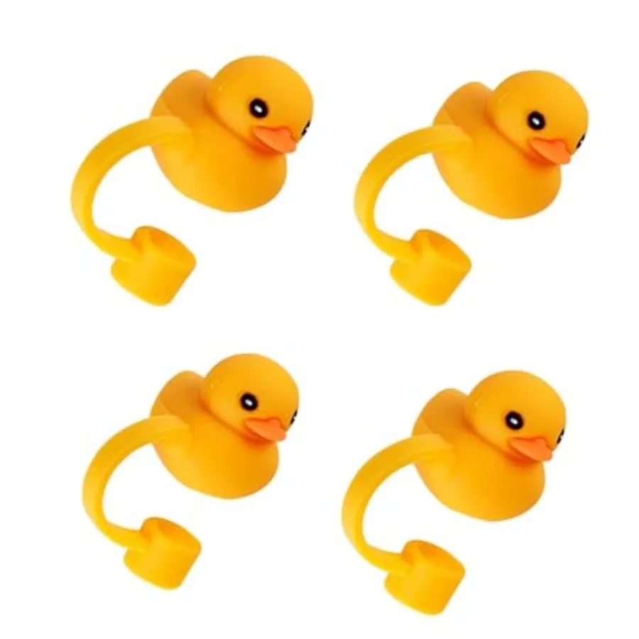 4Pcs Yellow Duck Shape Cute Cartoon Straw Silicone Straw Plug Straws Decorative Cap Staw Tips Bottle Accessories Kitchen Utensi
4Pcs Yellow Duck Shape Cute Cartoon Straw Silicone Straw Plug Straws Decorative Cap Staw Tips Bottle Accessories Kitchen Utensi