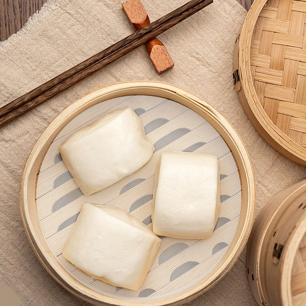 10 Pcs Steamer Mat along with Dumpling Liners Circular Non-stick Mesh Pad Silica Gel Parchment Bamboo Silicone Anti-stick
10 Pcs Steamer Mat along with Dumpling Liners Circular Non-stick Mesh Pad Silica Gel Parchment Bamboo Silicone Anti-stick