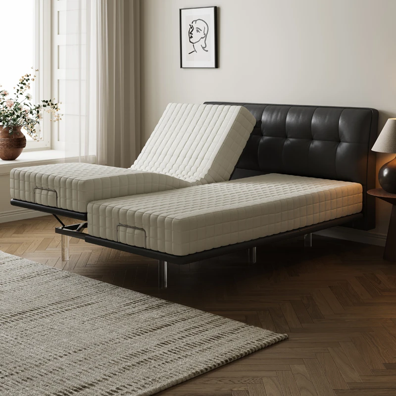 Рамка кровати Smart Deluxe, большой электрический регулируемый каркас кровати King, кожаный чехол, каркас кровати, роскошный современный
Рамка кровати Smart Deluxe, большой электрический регулируемый каркас кровати King, кожаный чехол, каркас кровати, роскошный современный