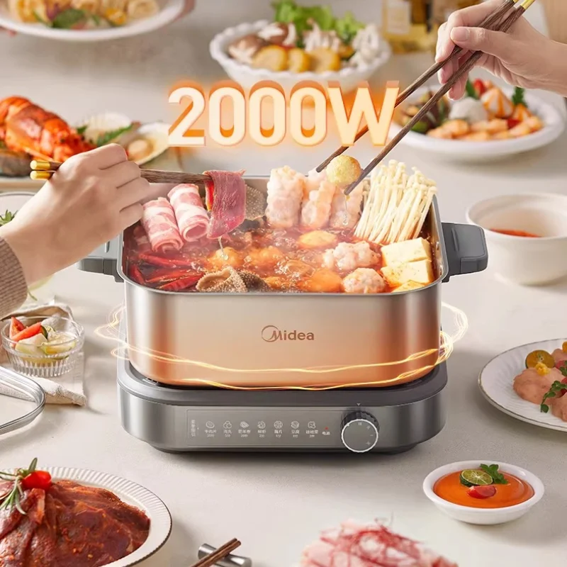 All Stainless Steel Rapid Boil Electric Hot Pot No Coating Split Multifunctional Electric Cooker for Home Use
All Stainless Steel Rapid Boil Electric Hot Pot No Coating Split Multifunctional Electric Cooker for Home Use