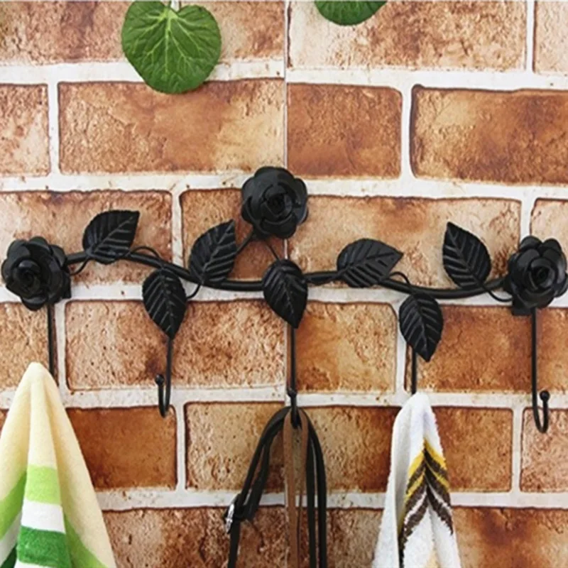 European-style wrought iron hooks, clotheshooks, rose wall hanginghooks, creative rosehooks, wall nail manufacturers
European-style wrought iron hooks, clotheshooks, rose wall hanginghooks, creative rosehooks, wall nail manufacturers