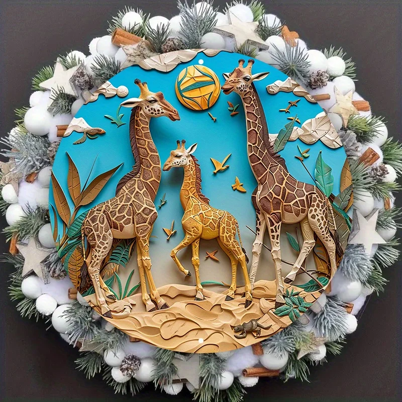 Circular Giraffe and Volleyball Themed Art Sign, HD Printing, Textured Feel, Decorative Dorm and Pet Decoration, Aluminum Metal
Circular Giraffe and Volleyball Themed Art Sign, HD Printing, Textured Feel, Decorative Dorm and Pet Decoration, Aluminum Metal