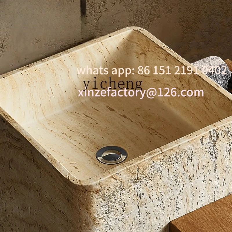 Customizable XL travertine column basin art basin type high-end washbasin vertical washbasin
Customizable XL travertine column basin art basin type high-end washbasin vertical washbasin