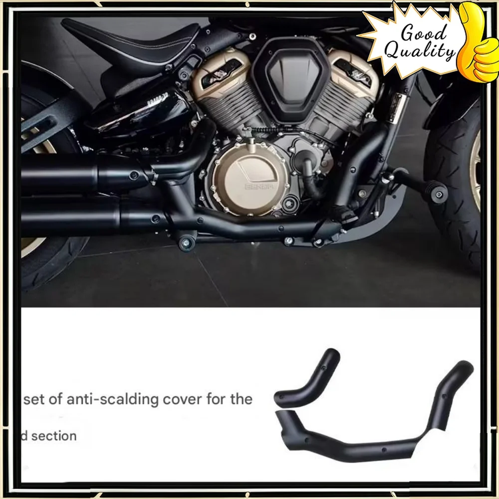 For Benda Chinchilla 500/Napoleon Bob500 exhaust anti-scalding cover original car dedicated matte black heat insulation
For Benda Chinchilla 500/Napoleon Bob500 exhaust anti-scalding cover original car dedicated matte black heat insulation