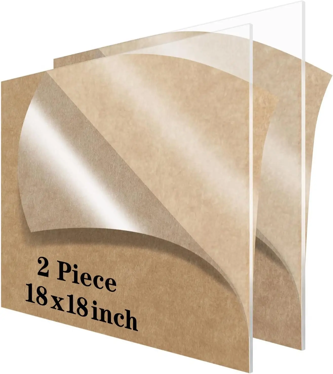 2 Pieces 18x18 Acrylic Sheet 1/8 inch Thick 3mm Plexiglass for Sign, Craft, Photo Frame, DIY Display Projects
2 Pieces 18x18 Acrylic Sheet 1/8 inch Thick 3mm Plexiglass for Sign, Craft, Photo Frame, DIY Display Projects