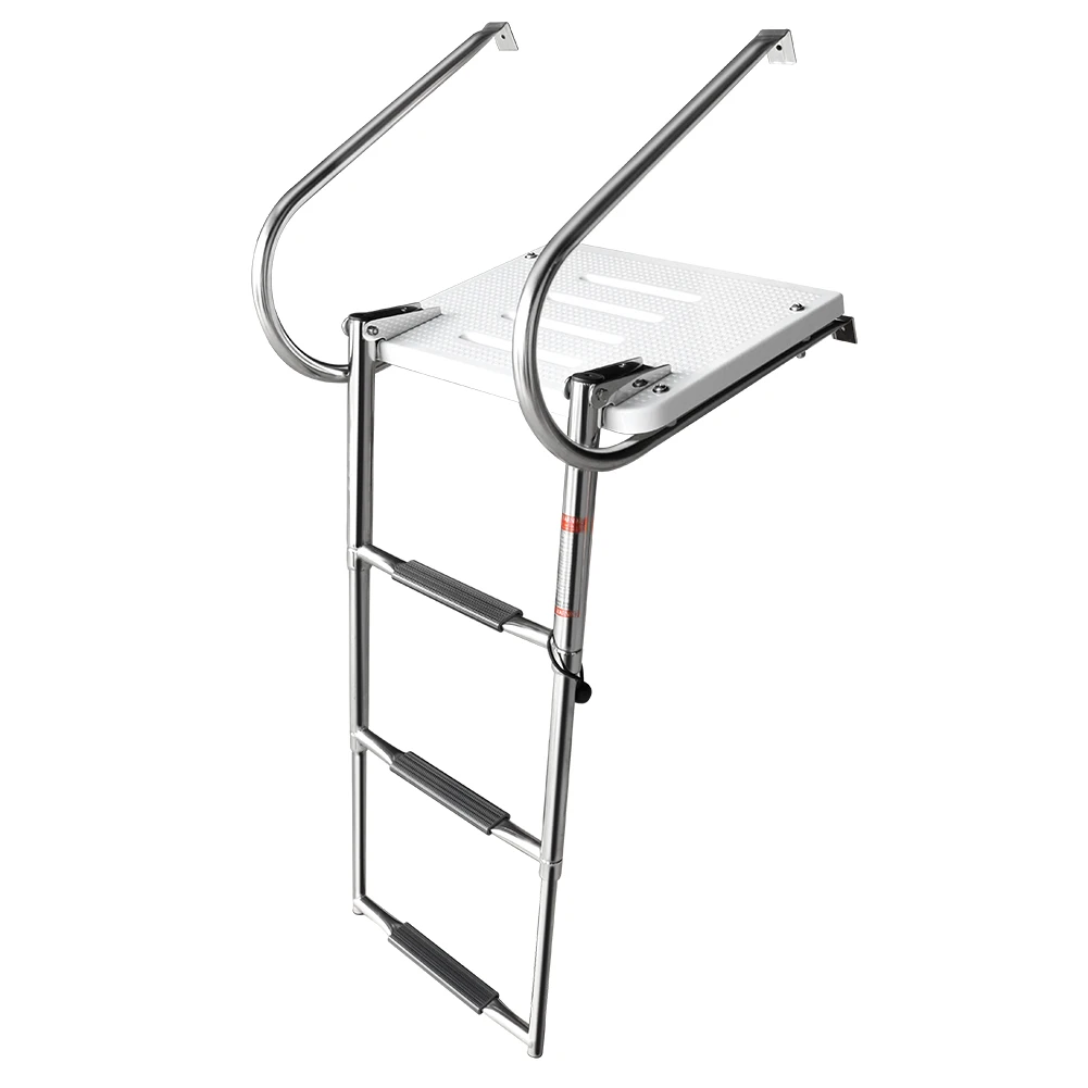 Boat Accessories Marine S.S Boarding Stainless Steel Polished Ladder With ABS Swim Platform Dual Handrails
Boat Accessories Marine S.S Boarding Stainless Steel Polished Ladder With ABS Swim Platform Dual Handrails