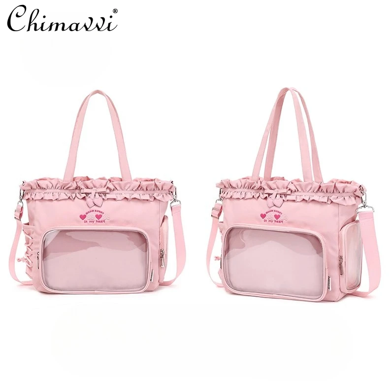 New Sweet Pain Tote Bag Y2k Portable Shoulder Crossbody Ita Bag Student Cute Girls Anime Exhibition Ribbon Doll Bags Women
New Sweet Pain Tote Bag Y2k Portable Shoulder Crossbody Ita Bag Student Cute Girls Anime Exhibition Ribbon Doll Bags Women