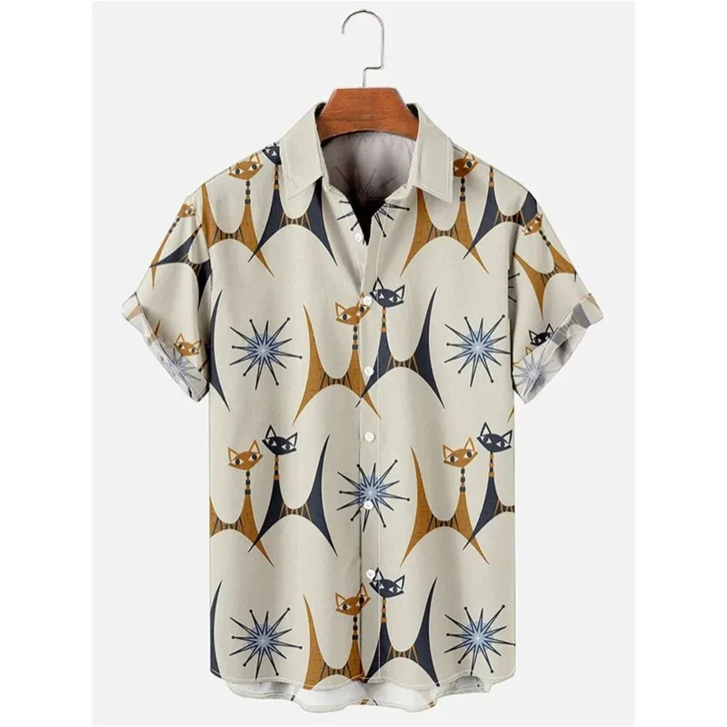 Abstract Cat Print Men's Short Sleeve Shirt Hawaiian Men's Fashion Lapel Top 2024 New Plus Size Casual Men's Shirt
Abstract Cat Print Men's Short Sleeve Shirt Hawaiian Men's Fashion Lapel Top 2024 New Plus Size Casual Men's Shirt