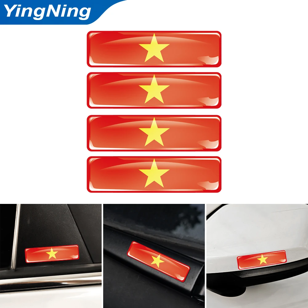 4PCS Vietnam Flag Car Sticker 3D Resin Domed Decal Vietnamese National Yellow Star Emblem for Auto Moto Helmet Laptop DIY Decor
4PCS Vietnam Flag Car Sticker 3D Resin Domed Decal Vietnamese National Yellow Star Emblem for Auto Moto Helmet Laptop DIY Decor
