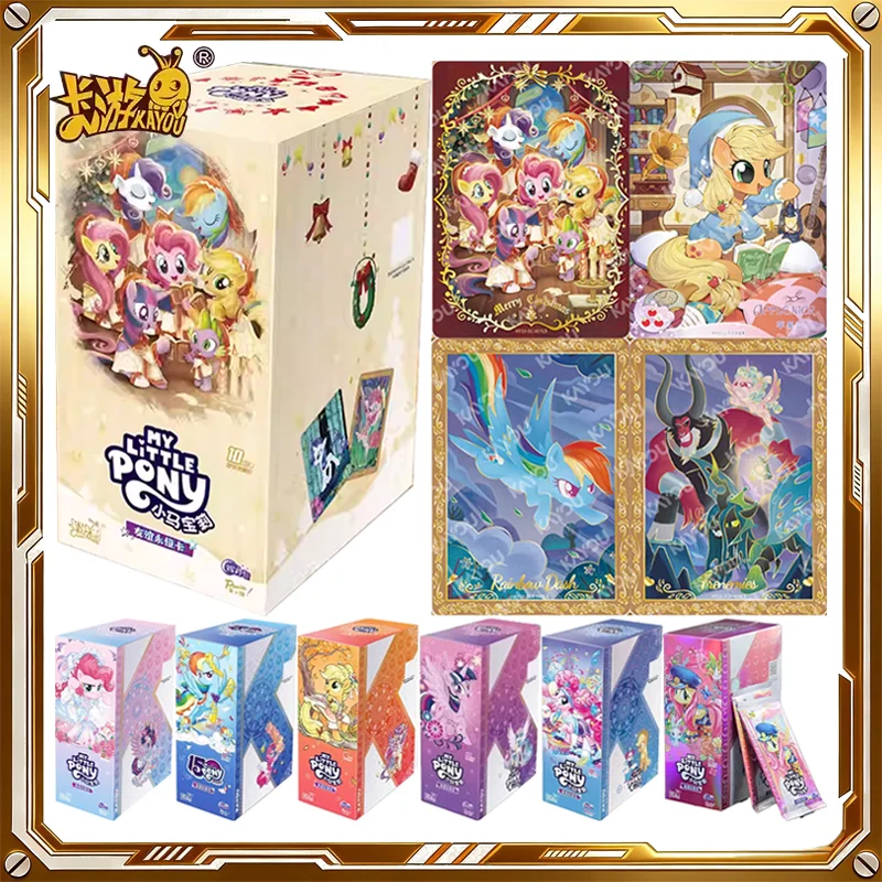 Коллекционные карточки KAYOU My Little Pony, набор Huiyue, 10-е издание, таинственная коробка, аниме-карточная игра, игрушки и подарки на день рождения и праздники для детей
Коллекционные карточки KAYOU My Little Pony, набор Huiyue, 10-е издание, таинственная коробка, аниме-карточная игра, игрушки и подарки на день рождения и праздники для детей