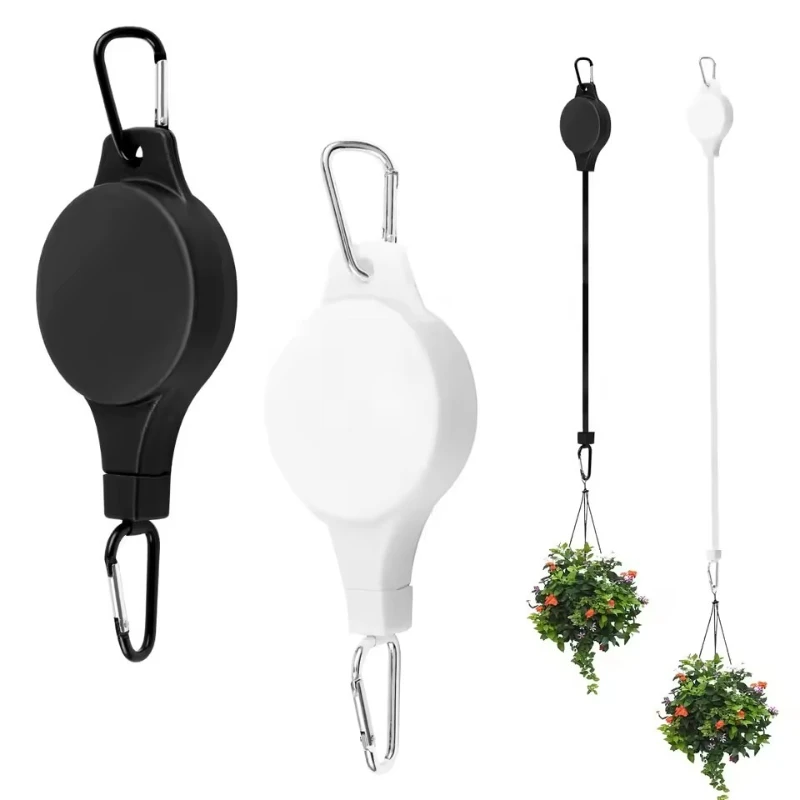 Retractable Plant Pulley Adjustable Hanging Flower Basket Hooks for Hanging Plants Heavy Duty, Indoor Outdoor Plant Hanger
Retractable Plant Pulley Adjustable Hanging Flower Basket Hooks for Hanging Plants Heavy Duty, Indoor Outdoor Plant Hanger