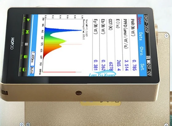 PAR PPFD (Umol/m2/s) PAR Light Meter Analyzer Spectrometer OHSP350P HOPOCOLOR
PAR PPFD (Umol/m2/s) PAR Light Meter Analyzer Spectrometer OHSP350P HOPOCOLOR