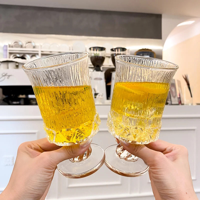Elegant Transparent Glass Cup Wine Glass Home Use European High Foot Cup Luxury Sensation Water Cup Self Kept Model
Elegant Transparent Glass Cup Wine Glass Home Use European High Foot Cup Luxury Sensation Water Cup Self Kept Model