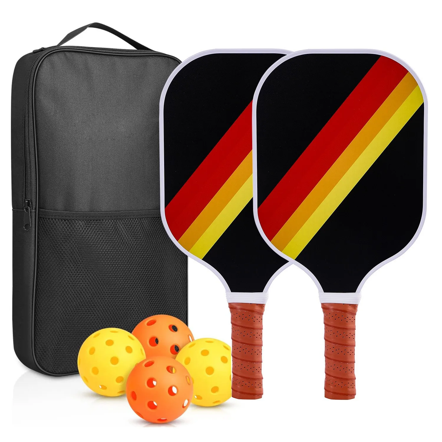 Portable Fiberglass Pickleball Paddle Set Outdoor Recreational Entertainment Pickleball Racket Bundle for Men Women Sports Play
Portable Fiberglass Pickleball Paddle Set Outdoor Recreational Entertainment Pickleball Racket Bundle for Men Women Sports Play