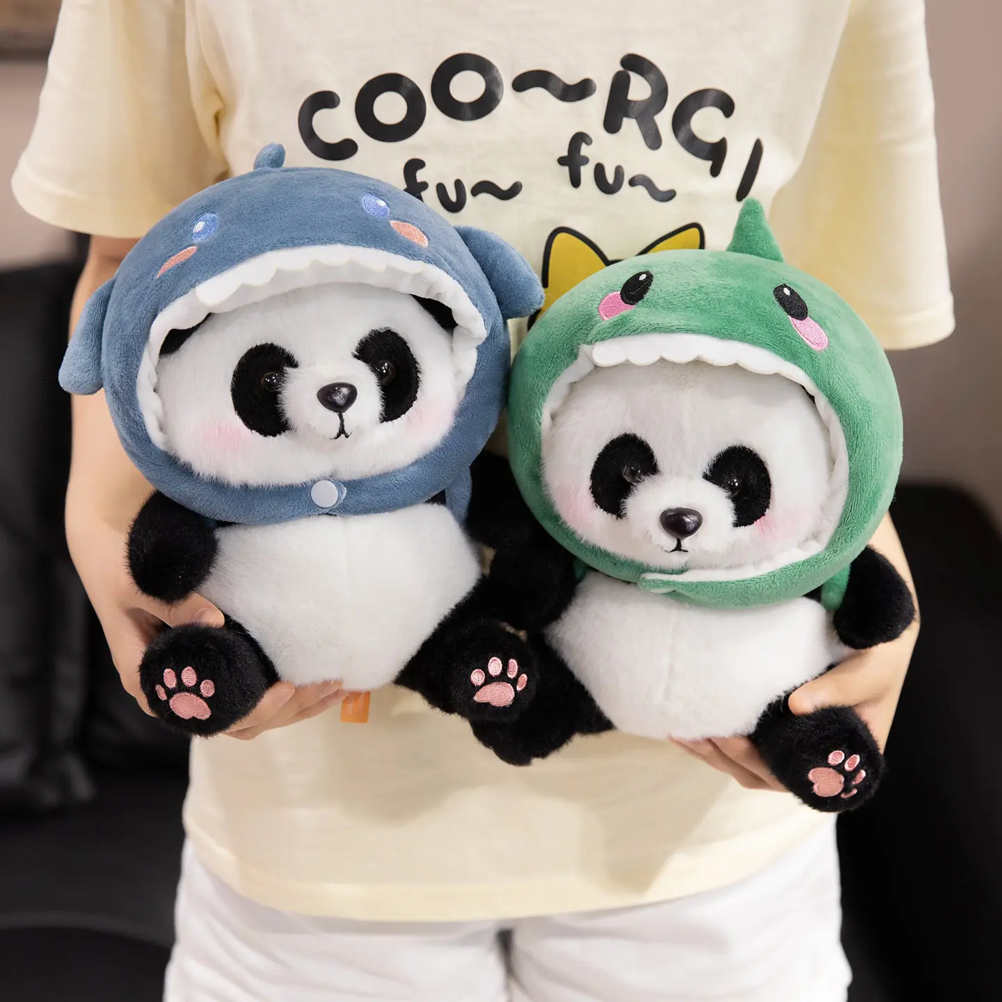 Lovely Headgear&Backpack Panda Plush Toys Detachable Cartoon Piggy Shark Dinosaur Chick Hat Toys Funny Children Game Props
Lovely Headgear&Backpack Panda Plush Toys Detachable Cartoon Piggy Shark Dinosaur Chick Hat Toys Funny Children Game Props