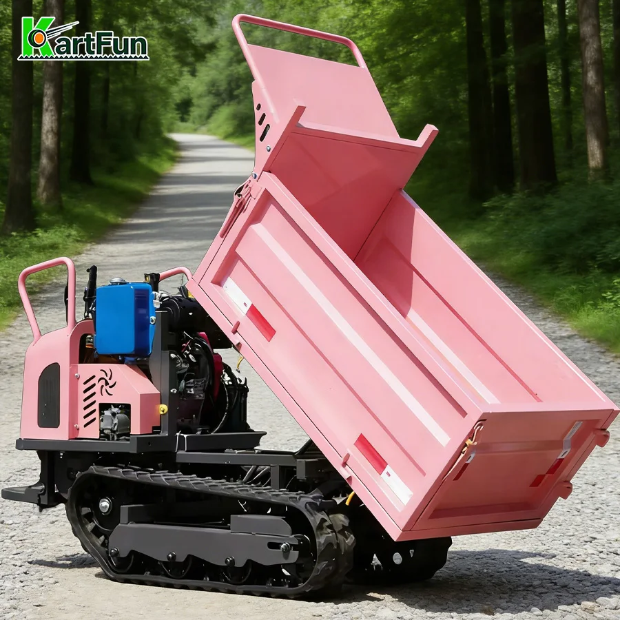 Mini Track Dumper 500kg 800kg 1000kg Crawler Transporter Portable Small Carrier for Garden Park Farmland Material Transport
Mini Track Dumper 500kg 800kg 1000kg Crawler Transporter Portable Small Carrier for Garden Park Farmland Material Transport