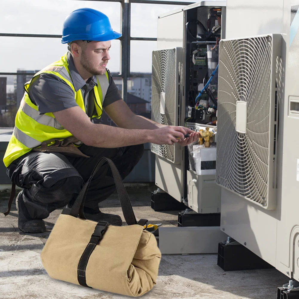 Oxford Cloth Portable Storage Bag Toolkit Zipper Hanging Wrench Tool Organizer Bucket Multi-pocket Wrench Roll Car First Aid Kit
Oxford Cloth Portable Storage Bag Toolkit Zipper Hanging Wrench Tool Organizer Bucket Multi-pocket Wrench Roll Car First Aid Kit