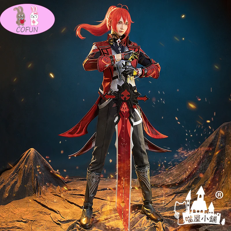 Anime Genshin Impact Diluc Game Suit Dark Red New Skin Uniform Cosplay Costume Halloween Party Outfit For Men 2022 NEW
Anime Genshin Impact Diluc Game Suit Dark Red New Skin Uniform Cosplay Costume Halloween Party Outfit For Men 2022 NEW