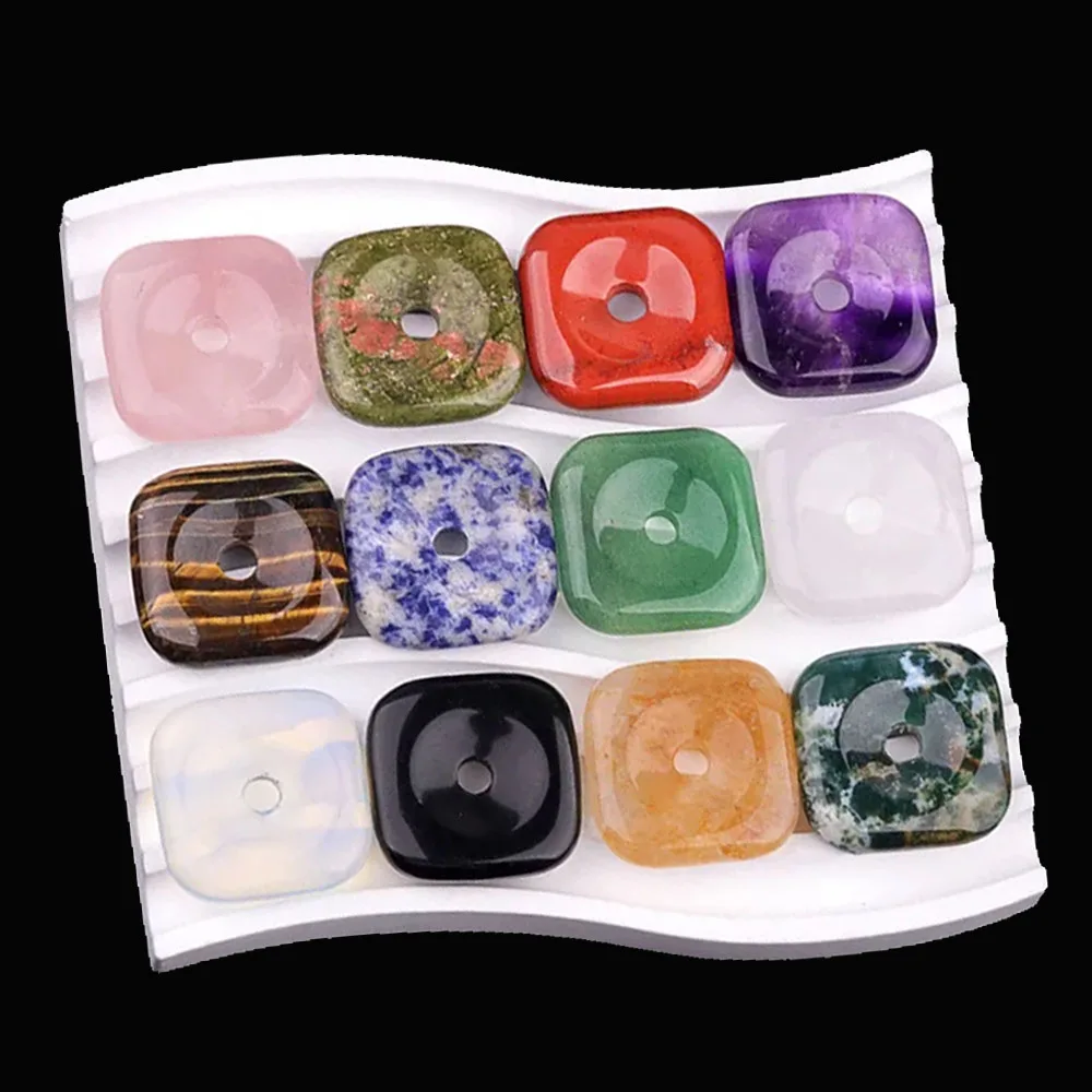 Big Hole Natural Crystal Stone Beads Square Agates Loose Stone Beaded for Making DIY Jewelry Necklace Earrings Accessories 30mm
Big Hole Natural Crystal Stone Beads Square Agates Loose Stone Beaded for Making DIY Jewelry Necklace Earrings Accessories 30mm