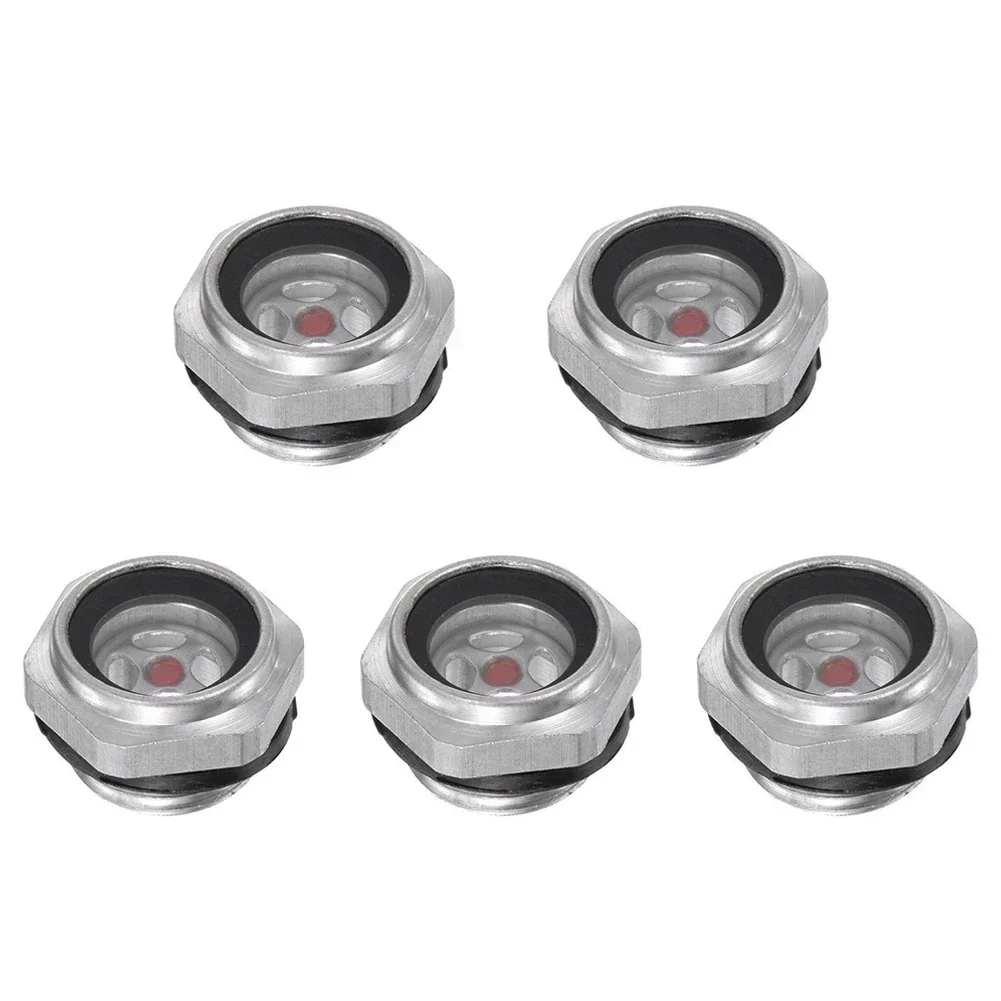 5pcs Oil Level Sight Glass Tempered Glass Aluminum 17mm / 0.67" Overall Height 26mm / 1.02" Hex Width Durability
5pcs Oil Level Sight Glass Tempered Glass Aluminum 17mm / 0.67" Overall Height 26mm / 1.02" Hex Width Durability
