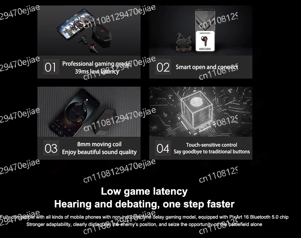 Игровые беспроводные наушники RedMagic TWS - Cyberpods для Nubia RedMagic 7/7 Pro, 5G Bluetooth-гарнитура для игр с 16-часовым временем автономной работы
Игровые беспроводные наушники RedMagic TWS - Cyberpods для Nubia RedMagic 7/7 Pro, 5G Bluetooth-гарнитура для игр с 16-часовым временем автономной работы